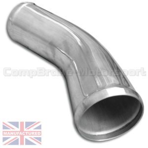 Drift Aluminium Intercooler Pipe 45Degree [Polished] 76mm ID x 200mm Length
