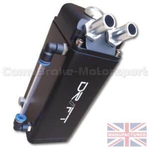 Drift Oil Catch Tank - Black (600cc Rectangle) - Bulkhead Mount