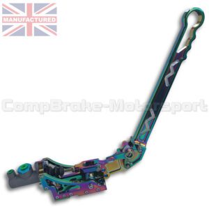 Universal Hydraulic Handbrake Kit With Ratchet Mechanism – Aluminium Neo-Chrome 1-Handle 1-Cylinder