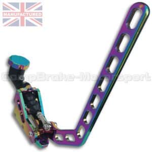 Hydraulic Drift Handbrake Kit With Oil Tank Installed – Aluminium Neo-Chrome 1-Handle 1-Integral Cylinder
