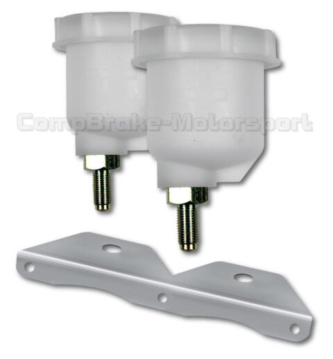Girling Style Brake 2 x Reservoirs + 2 x Bracket