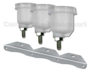 Girling Style Brake 3 x Reservoirs + 3 x Bracket