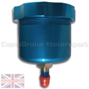 Aluminium Brake Reservoir 70mm diameter 7/16UNF [Single Blue]