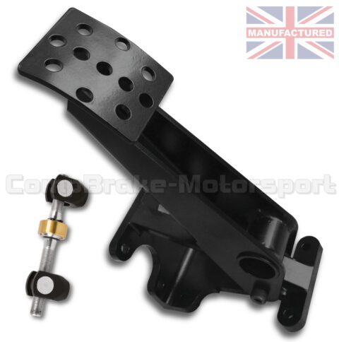 Universal Brake Floor Mounted Hydraulic Pedal Box & Balance Bar - Uprated 1-Pedal Dual Cylinder