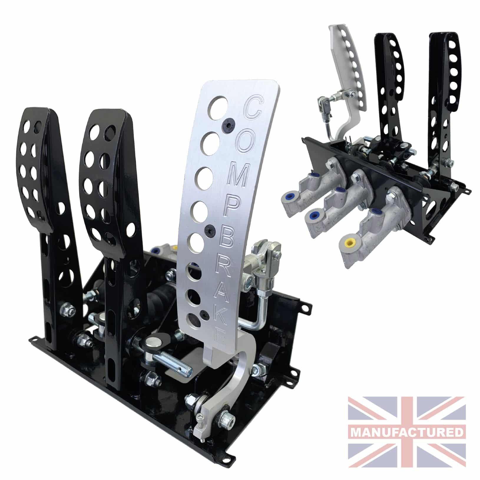 Floor Mounted Pedal Box Kit With Drive By Wire Throttle & 300mm Handbrake Kit