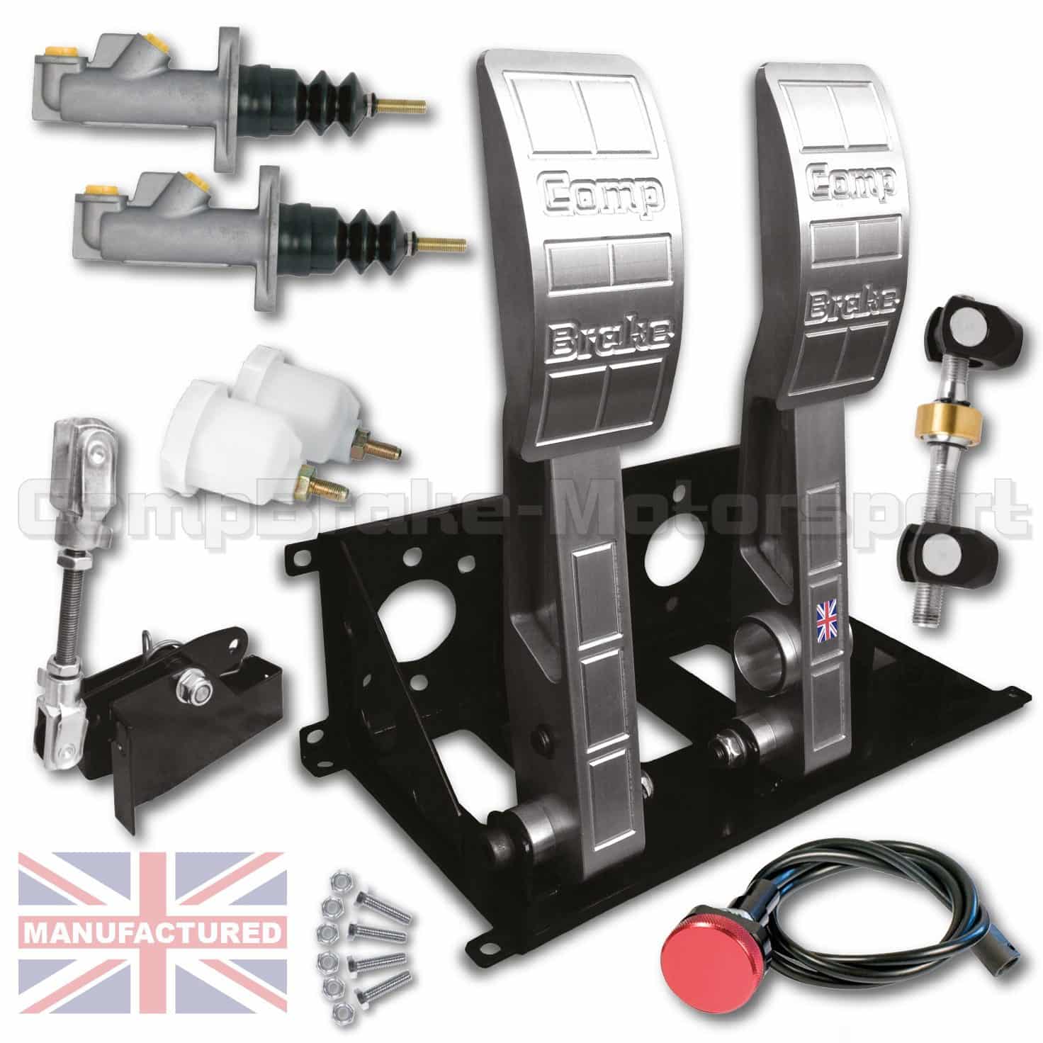 Universal Floor Mounted Cable Pedal Box Kit - Premier 2-Pedal [KIT A]