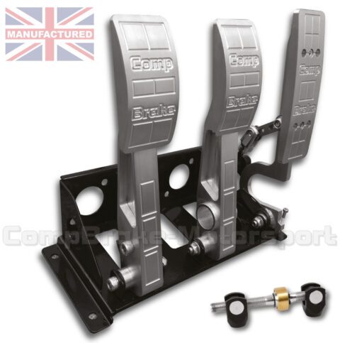 VW Golf MK2-4 Floor Mounted Hydraulic Pedal Box & Balance Bar - Premier 3 Pedal