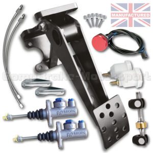 Universal Brake Top Mounted Hydraulic Pedal Box Kit - Uprated 1-Pedal Dual AP Cylinder [KIT B]