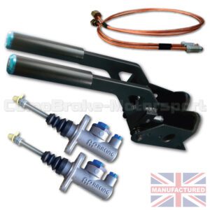 Dual Horizontal Hydraulic Handbrake Assembly – 2-Handle 2-AP Cylinder [Kit B]