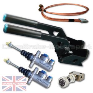 Dual Horizontal Hydraulic Handbrake Assembly – 2-Handle 2-AP Cylinder [Kit C]