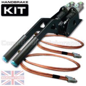Dual Horizontal Hydraulic Handbrake Assembly – 2-Handle 2-Cylinder [Kit B]