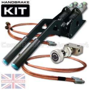 Dual Horizontal Hydraulic Handbrake Assembly – 2-Handle 2-Cylinder [Kit C]