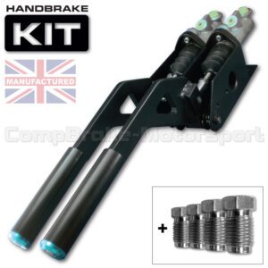 Dual Horizontal Hydraulic Handbrake Assembly – 2-Handle 2-Cylinder [Kit D]