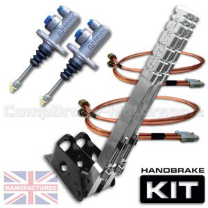 450mm Dual Vertical Hydraulic Handbrake Kit – Premier 2-Handle 2-AP Cylinder [Kit B]