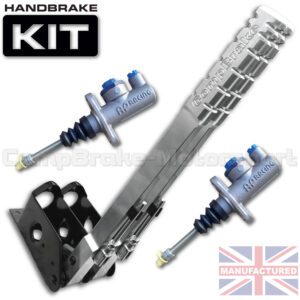450mm Dual Vertical Hydraulic Handbrake Kit – Premier 2-Handle 2-AP Cylinder [Standard Kit]