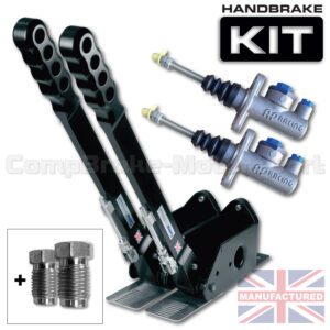 450mm Dual Vertical Hydraulic Handbrake Kit – 2-Handle 2-AP Cylinder [Kit D]