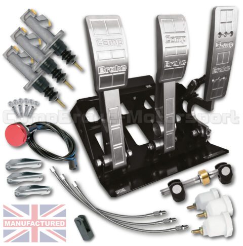 Fiesta MK1-2-3 Floor Mounted Hydraulic Pedal Box Kit - Premier 3 Pedal [KIT B]
