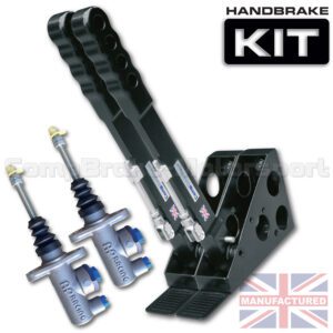 300mm Dual Vertical Slimline Hydraulic Handbrake Kit – 2-Handle 2-AP Cylinder [Standard Kit]