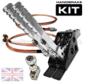 300mm Dual Vertical Slimline Hydraulic Handbrake Kit – Premier 2-Handle 2-Cylinder [Kit C]