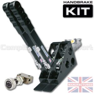 300mm Dual Vertical Slimline Hydraulic Handbrake Kit – 2-Handle 2-Cylinder [Kit A]
