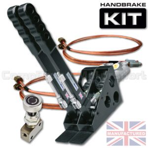 300mm Dual Vertical Slimline Hydraulic Handbrake Kit – 2-Handle 2-Cylinder [Kit C]