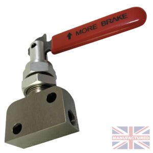Brake Bias Proportioning Valve [Lever Type] Without Unions [Red] 7 fixed position control