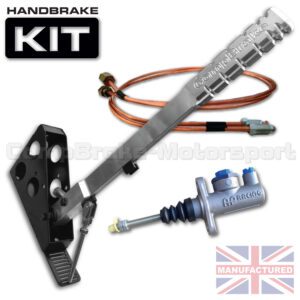 300mm Vertical Slimline Hydraulic Handbrake Kit – Premier 1-Handle 1-AP Cylinder [Kit B]