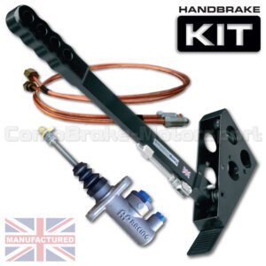 450mm Vertical Slimline Hydraulic Handbrake Kit – 1-Handle 1-AP Cylinder [Kit B]