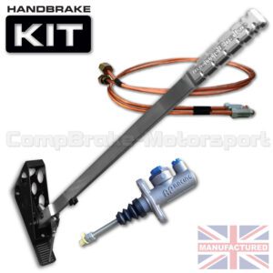 450mm Vertical Slimline Hydraulic Handbrake Kit – Premier 1-Handle 1-AP Cylinder [Kit B]
