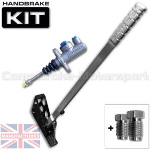 450mm Vertical Slimline Hydraulic Handbrake Kit – Premier 1-Handle 1-AP Cylinder [Kit D]