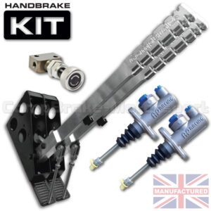 450mm Premier Dual Vertical Slimline Hydraulic Handbrake Kit – 2-Handle 2-AP Cylinder [Kit A]