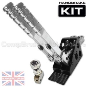 450mm Premier Dual Vertical Slimline Hydraulic Handbrake Kit – 2-Handle 2-Cylinder [Kit A]