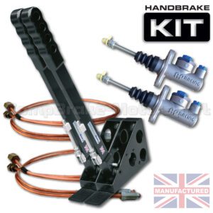 450mm Dual Vertical Slimline Hydraulic Handbrake Kit – 2-Handle 2-AP Cylinder [Kit B]