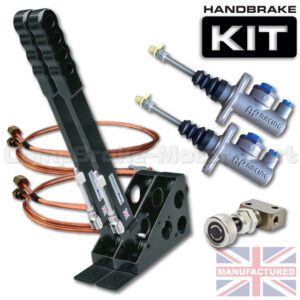 450mm Dual Vertical Slimline Hydraulic Handbrake Kit – 2-Handle 2-AP Cylinder [Kit C]