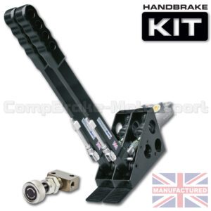 600mm Dual Vertical Slimline Hydraulic Handbrake Kit – 2-Handle 2-Cylinder [Kit A]