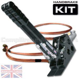 450mm Dual Vertical Slimline Hydraulic Handbrake Kit – 2-Handle 2-Cylinder [Kit B]