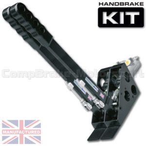 450mm Dual Vertical Slimline Hydraulic Handbrake Kit – 2-Handle 2-Cylinder [Standard Kit]