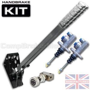 600mm Dual Vertical Slimline Hydraulic Handbrake Kit – Premier 2-Handle 2-AP Cylinder [Kit A]