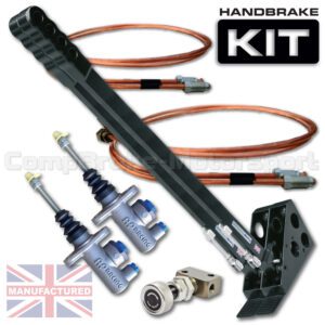 600mm Dual Vertical Slimline Hydraulic Handbrake Kit – 2-Handle 2-AP Cylinder [Kit C]