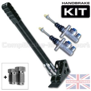 600mm Dual Vertical Slimline Hydraulic Handbrake Kit – 2-Handle 2-AP Cylinder [Kit D]