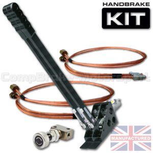 600mm Dual Vertical Slimline Hydraulic Handbrake Kit – 2-Handle 2-Cylinder [Kit C]