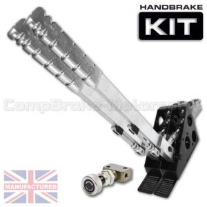 600mm Dual Vertical Slimline Hydraulic Handbrake Kit – Premier 2-Handle 2-Cylinder [Kit A]