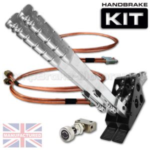600mm Dual Vertical Slimline Hydraulic Handbrake Kit – Premier 2-Handle 2-Cylinder [Kit C]