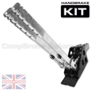 600mm Dual Vertical Slimline Hydraulic Handbrake Kit – Premier 2-Handle 2-Cylinder [Standard Kit]
