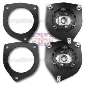 Renault Clio mk3 Adjustable Front Suspension Top Mount With Strengthening Plate (PAIR)