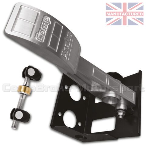 Universal Integral Brake Floor Mounted Hydraulic Pedal Box & Balance Bar - Premier 1-Pedal Dual Cylinder