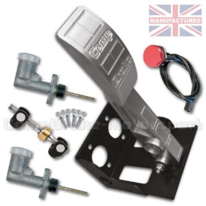 Universal Integral Brake Floor Mounted Hydraulic Single Brake Pedal - Premier 1-Pedal Dual Cylinder [KIT A]