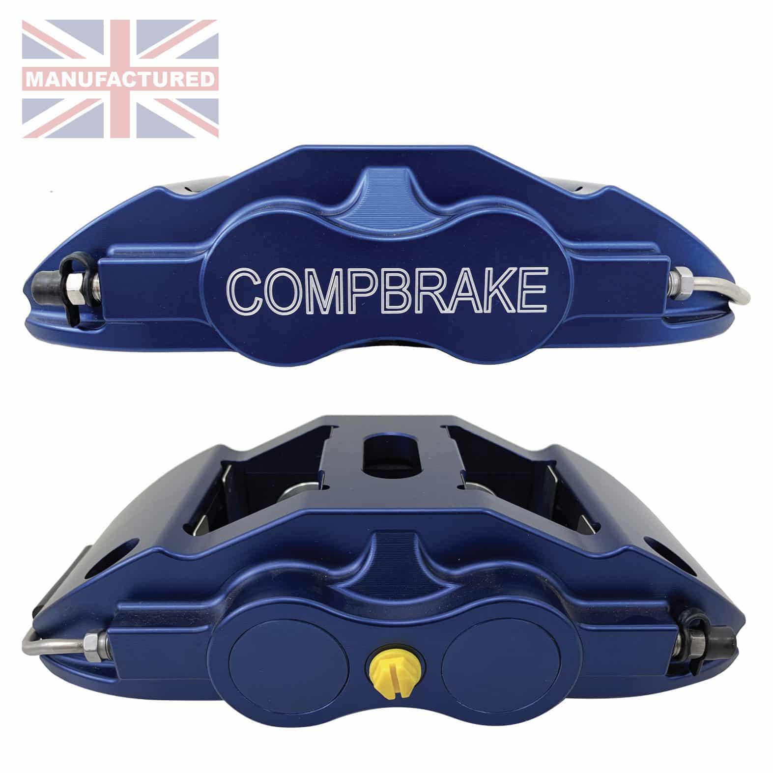 Compbrake Pro Race 13 Calipers [4 Pot] Blue One-Piece Billet Aluminium [Pair]