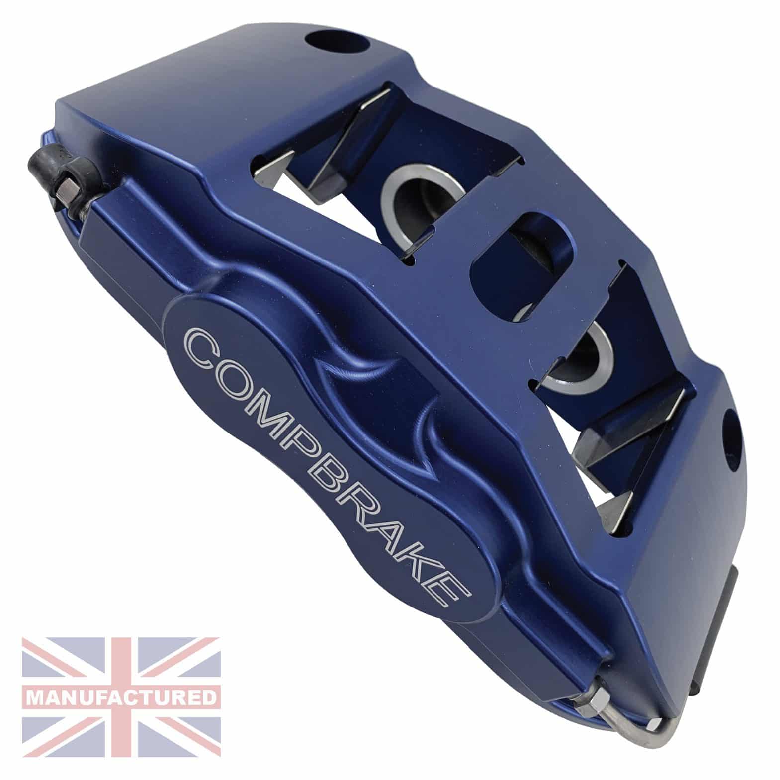 Compbrake Pro Race 13 Calipers [4 Pot] Blue One-Piece Billet Aluminium [Pair]