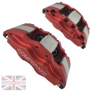 COMPBRAKE B4 PRO RACE 14 CALIPERS [FRONT-4 POT] RED [PAIR]